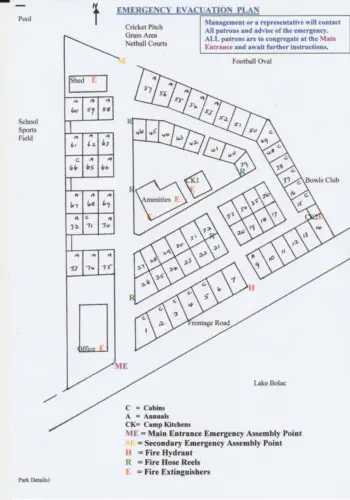 Emergency Evacuation Plan and Site Lay-out